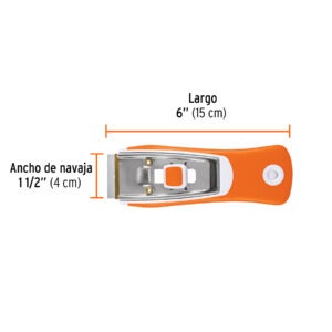 Raspador con navaja de 1-1/2, mango ergonómico, Truper