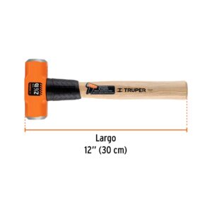 Marro octagonal 2.5 lb, mango de madera 12, Truper