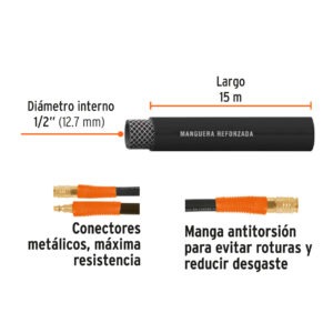Manguera Hule Para Compresor 15m