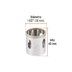 Brocasierra diamante 1-1/2 borde continuo, Truper