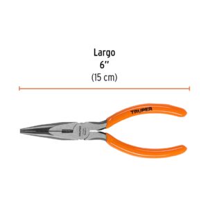 Pinza de punta y corte 6 mango de PVC, Truper