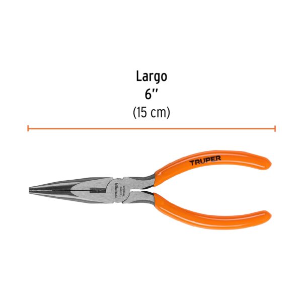 Pinza de punta y corte 6 mango de PVC, Truper