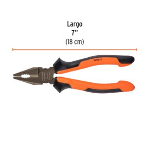 Pinza para electricista 7 mango Comfort Grip, Truper Expert