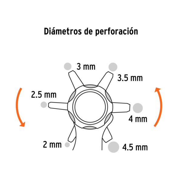 Pinza sacabocados 9 mango de PVC, Truper