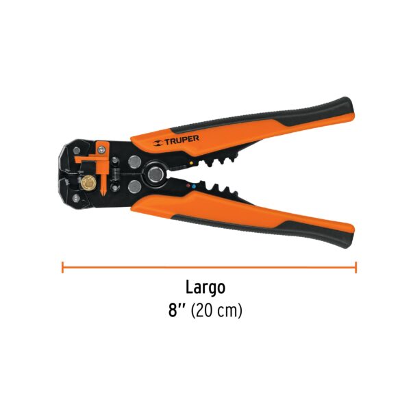 Pinza 8 pela cables automática, 22 a 10 AWG, Truper