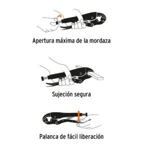 Pinza de presión 7 mordaza recta, Truper