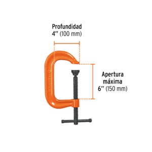 Prensa 6 forjada en acero, uso industrial, Truper