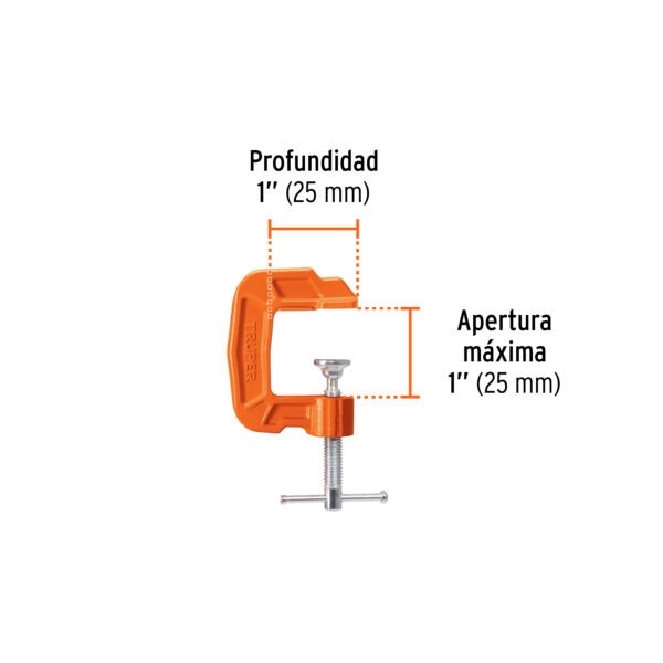 Prensa 1 de hierro nodular para carpintería, Truper