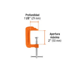 Prensa 2 de hierro nodular para carpintería, Truper