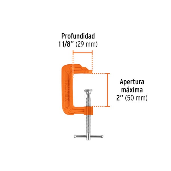 Prensa 2 de hierro nodular para carpintería, Truper