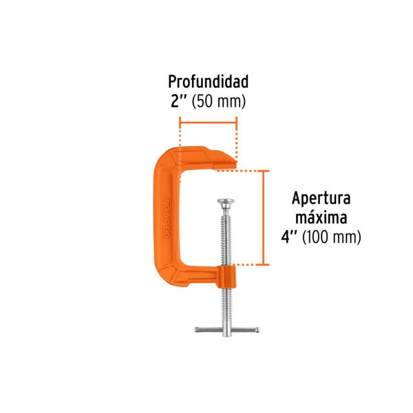 Prensa 4 de hierro nodular para carpintería, Truper
