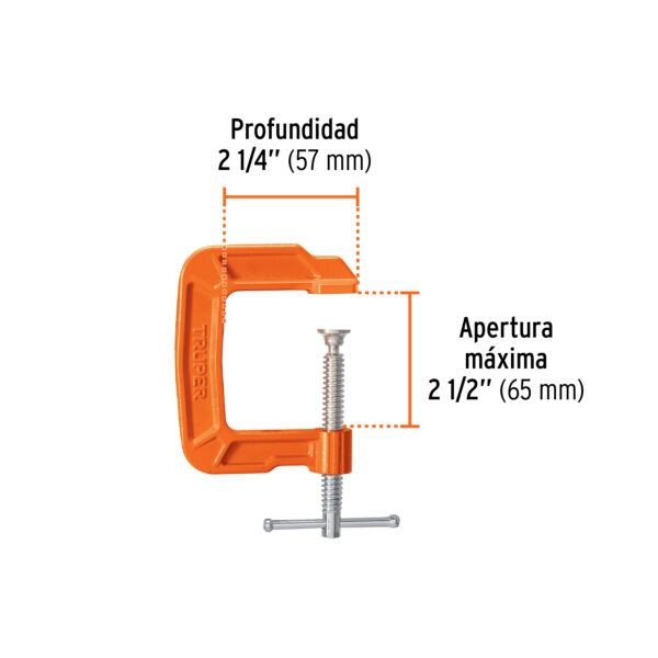 Prensa 2-1/2 profunda de hierro nodular para carpintería