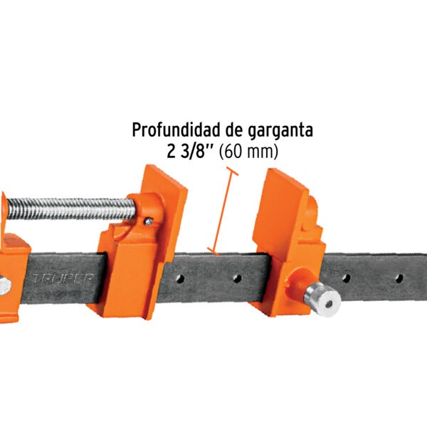 Sargento 72 de solera de acero, Truper
